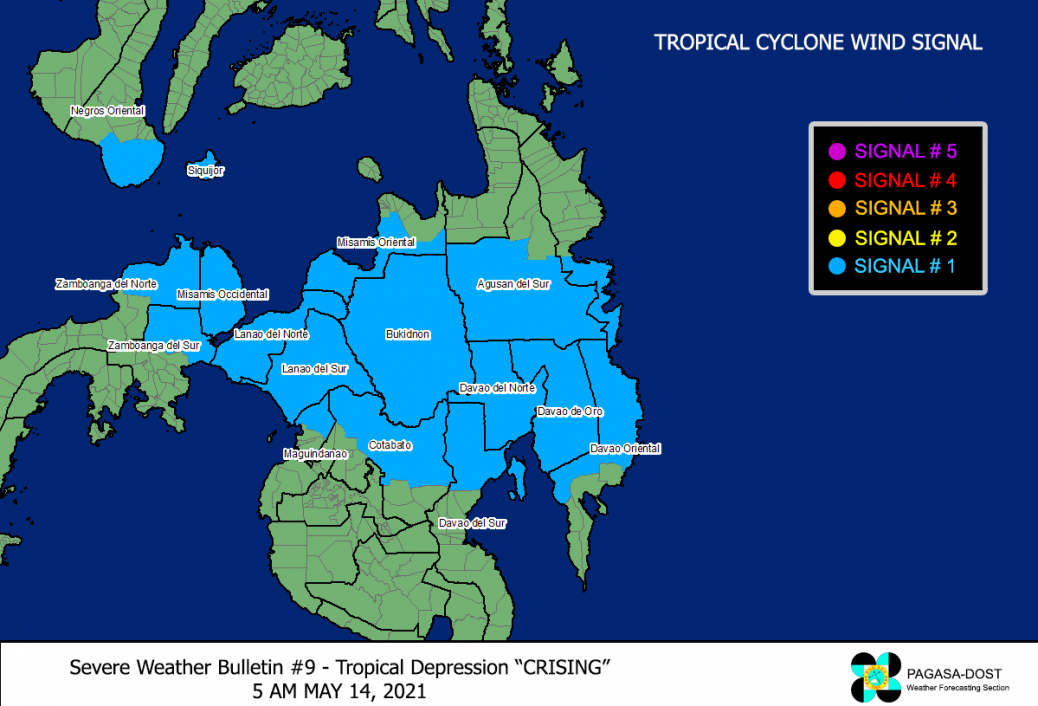 Tropical Depression CRISING Advisory No 04 Typhoon2000 Philippine TC