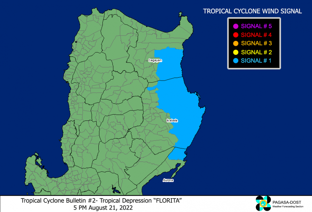 Tropical Depression Florita Advisory No Typhoon Philippine Tc