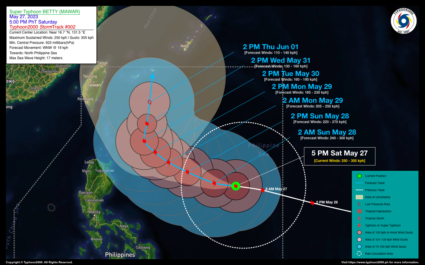 Super Typhoon Betty Mawar Advisory No Typhoon Philippine Tc