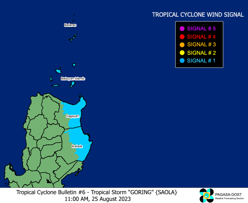 Severe Tropical Storm GORING SAOLA Advisory No 03 Typhoon2000