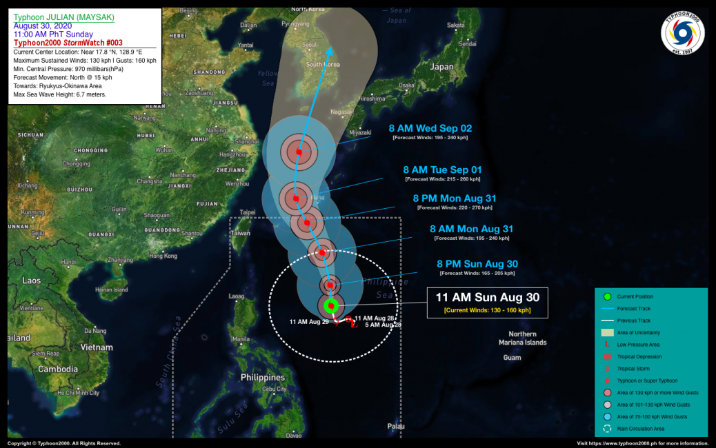 Typhoon JULIAN (MAYSAK) StormWatch No. 03 – Typhoon2000 Philippine TC ...