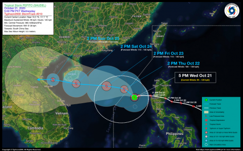 Severe Tropical Storm PEPITO (SAUDEL) Advisory No. 10