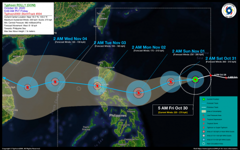 Typhoon ROLLY (GONI) Advisory No. 04