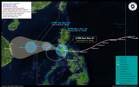 Typhoon ROLLY (GONI) Advisory No. 10