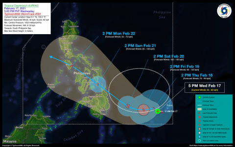 Tropical Depression AURING Advisory No. 01