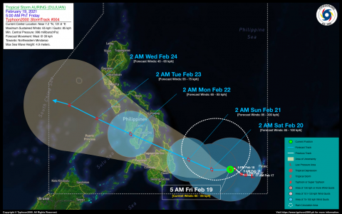 Tropical Storm AURING (DUJUAN) Advisory No. 04
