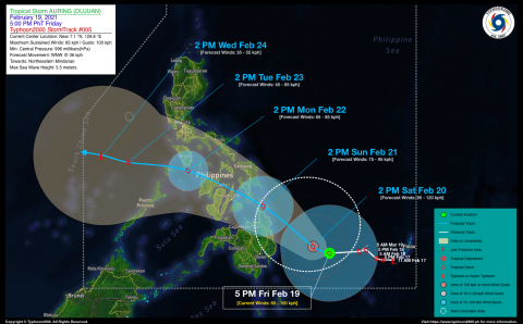 Tropical Storm AURING (DUJUAN) Advisory No. 05