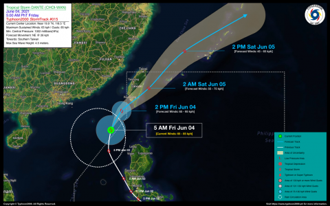 Tropical Storm DANTE (CHOI-WAN) Advisory No. 15