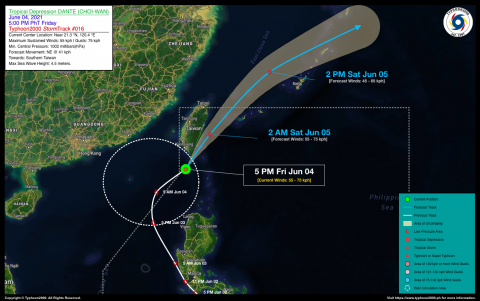 Tropical Depression DANTE (CHOI-WAN) Advisory No. 16