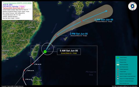 Tropical Depression DANTE (CHOI-WAN) Final Advisory