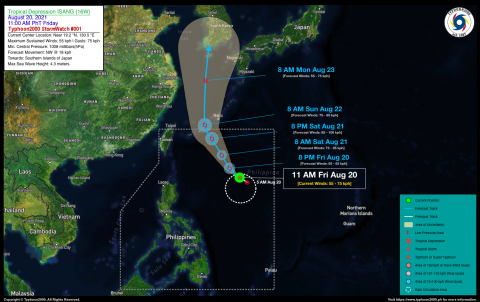 Tropical Depression ISANG (16W) StormWatch No. 01