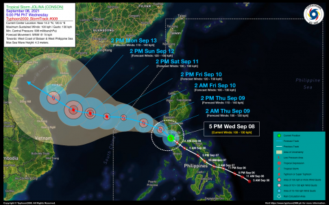 Severe Tropical Storm JOLINA (CONSON) Advisory No. 09