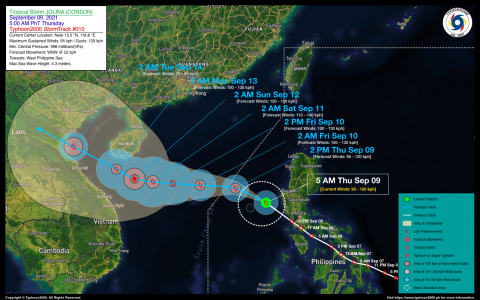 Severe Tropical Storm JOLINA (CONSON) Advisory No. 10