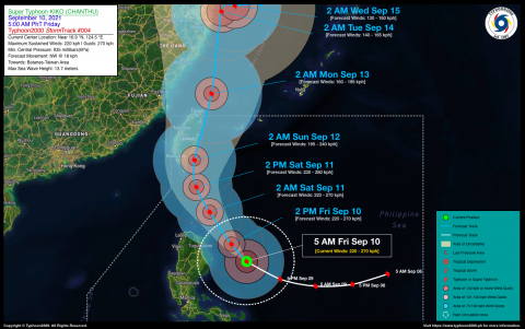 Typhoon KIKO (CHANTHU) Advisory No. 04