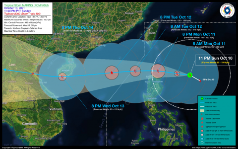 Tropical Storm MARING (KOMPASU) Advisory No. 01