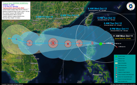 Severe Tropical Storm MARING (KOMPASU) Advisory No. 03