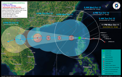 Severe Tropical Storm MARING (KOMPASU) Advisory No. 05