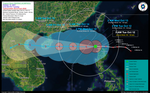 Severe Tropical Storm MARING (KOMPASU) Advisory No. 06