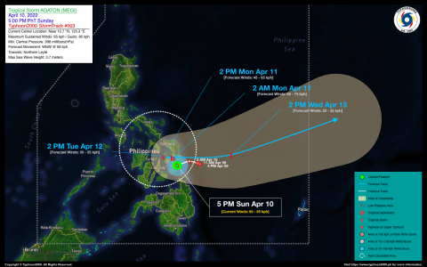 Tropical Storm AGATON (MEGI) Advisory No. 03