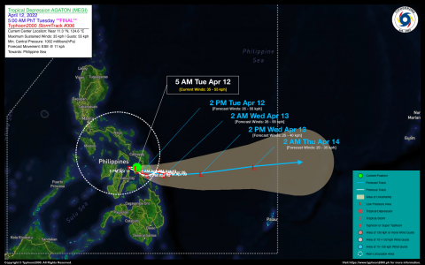 Tropical Disturbance (LPA) AGATON [MEGI] Final Advisory