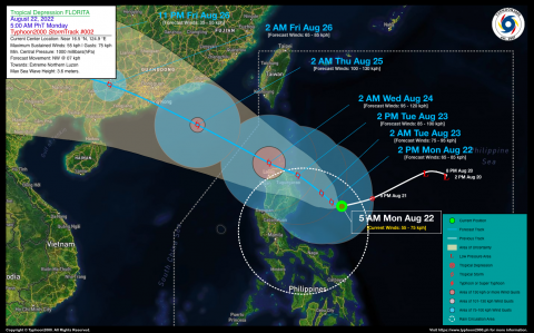 Tropical Depression FLORITA Advisory No. 02