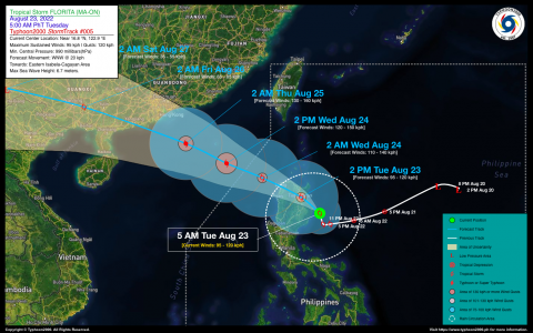 Severe Tropical Storm FLORITA (MA-ON) Advisory No. 05