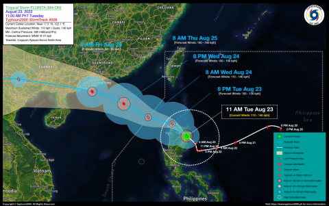 Severe Tropical Storm FLORITA (MA-ON) Advisory No. 06