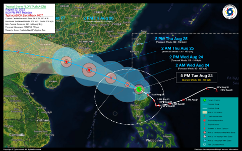 Severe Tropical Storm FLORITA (MA-ON) Advisory No. 07