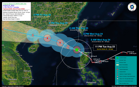 Severe Tropical Storm FLORITA (MA-ON) Advisory No. 08