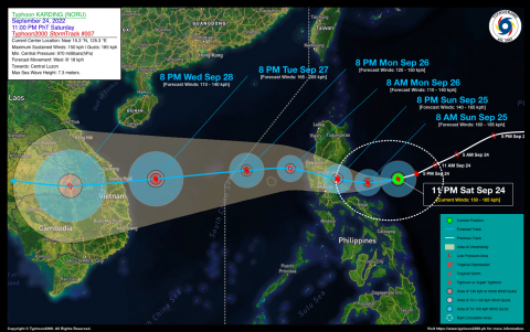 Typhoon KARDING (NORU) Advisory No. 07