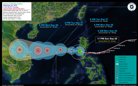 Typhoon KARDING (NORU) Advisory No. 11