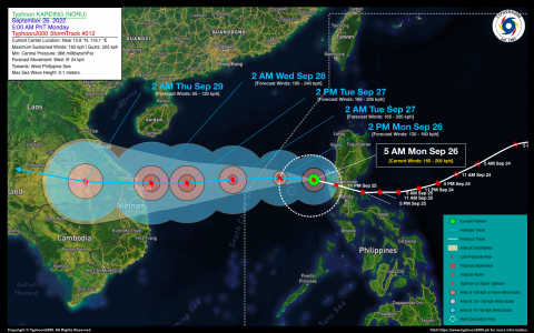 Typhoon KARDING (NORU) Advisory No. 12