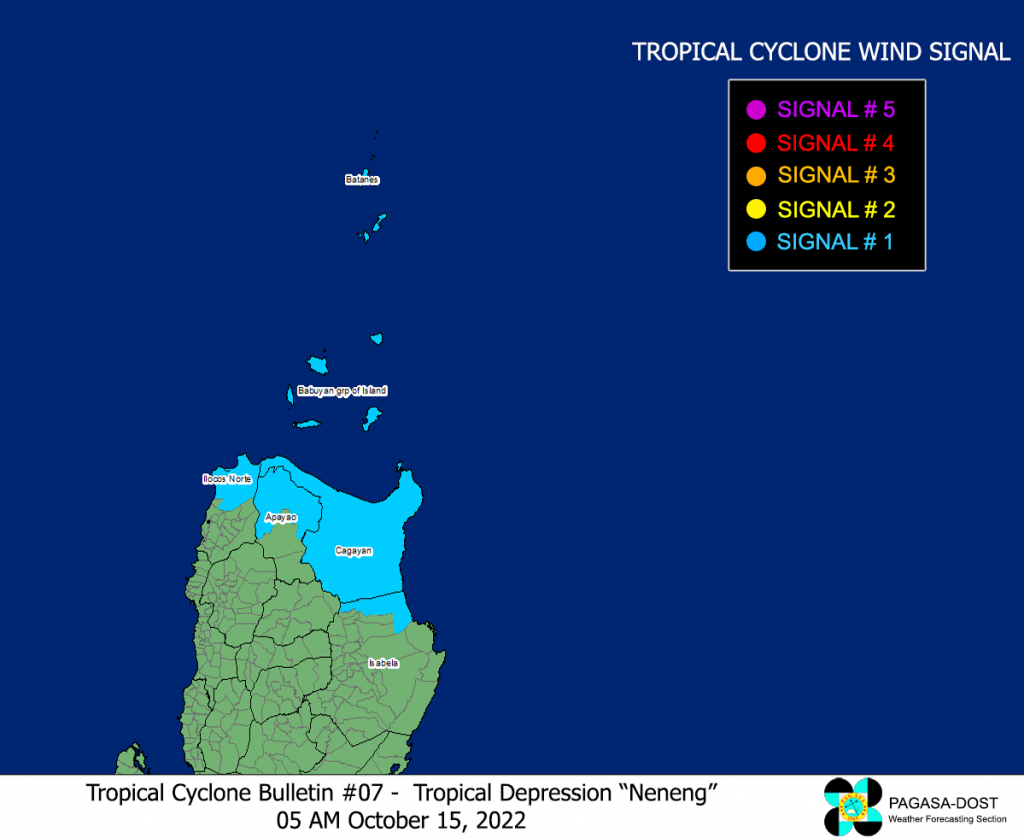 Tropical Depression NENENG Advisory No. 02 – Typhoon2000 Philippine TC ...