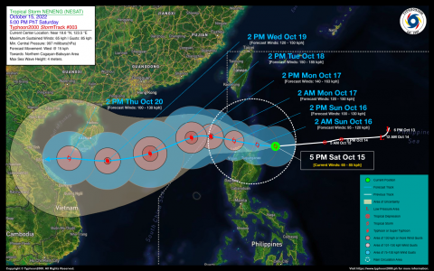 Tropical Storm NENENG (NESAT) Advisory No. 03