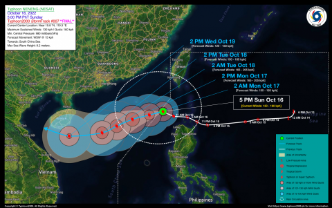 Typhoon NENENG (NESAT) Final Advisory