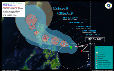 Tropical Storm PAENG (NALGAE) Advisory No. 03