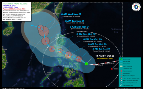 Tropical Storm PAENG (NALGAE) Advisory No. 05