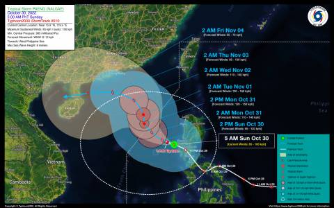 Tropical Storm PAENG (NALGAE) Advisory No. 10