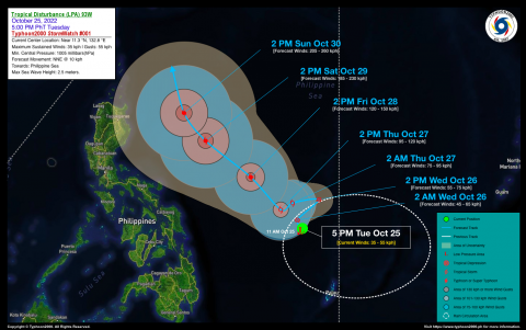 Tropical Disturbance (LPA) 93W StormWatch No. 01