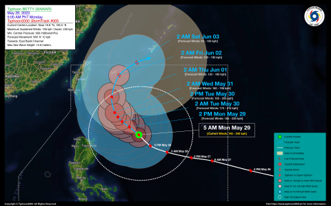Typhoon BETTY (MAWAR) Advisory No. 05