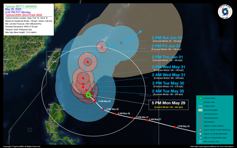 Typhoon BETTY (MAWAR) Advisory No. 06