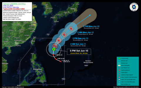 Typhoon CHEDENG (GUCHOL) StormWatch No. 04