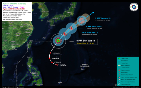 Typhoon CHEDENG (GUCHOL) Final StormWatch