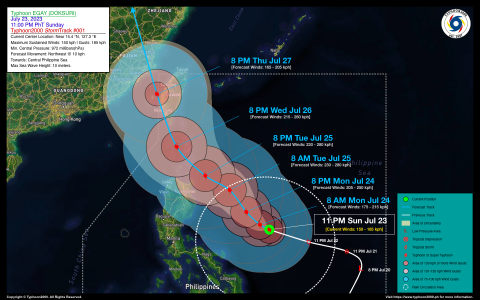 Typhoon EGAY (DOKSURI) Advisory No. 01