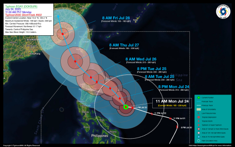 Typhoon EGAY (DOKSURI) Advisory No. 02