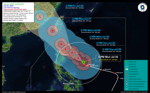 Typhoon EGAY (DOKSURI) Advisory No. 03