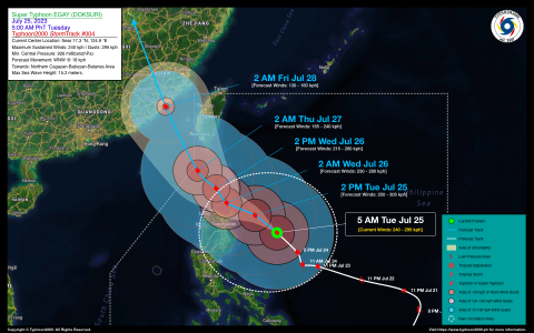 Super Typhoon EGAY (DOKSURI) Advisory No. 04