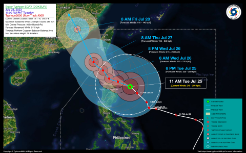 Super Typhoon EGAY (DOKSURI) Advisory No. 05