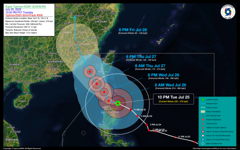 Typhoon EGAY (DOKSURI) Advisory No. 06