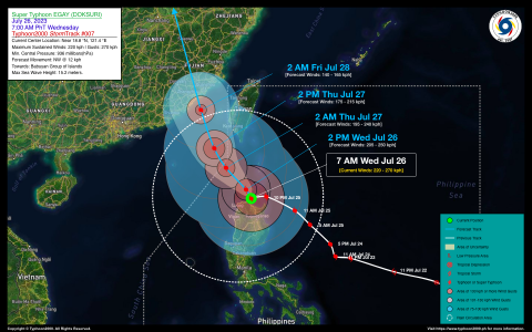 Typhoon EGAY (DOKSURI) Advisory No. 07